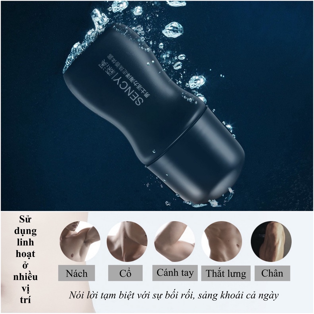 Lăn khử mùi cho nam giới SENCY khử mùi hôi cơ thể, ngăn mồ hôi nam, luôn khô thoáng, có mùi thơm giữ lâu 50ml DNT110007