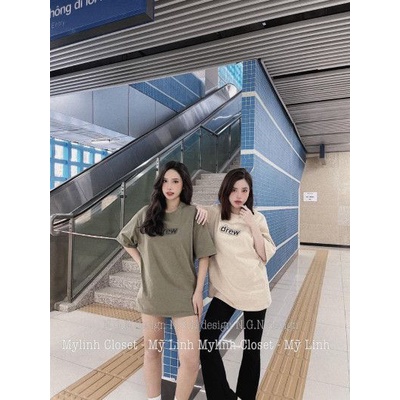 Áo phông nữ dập nổi chữ Dreww