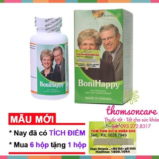 BoniHappy hỗ trợ giúp giảm mất ngủ, an thần - Mua 6 tặng 1 bằng tem tích điiểm