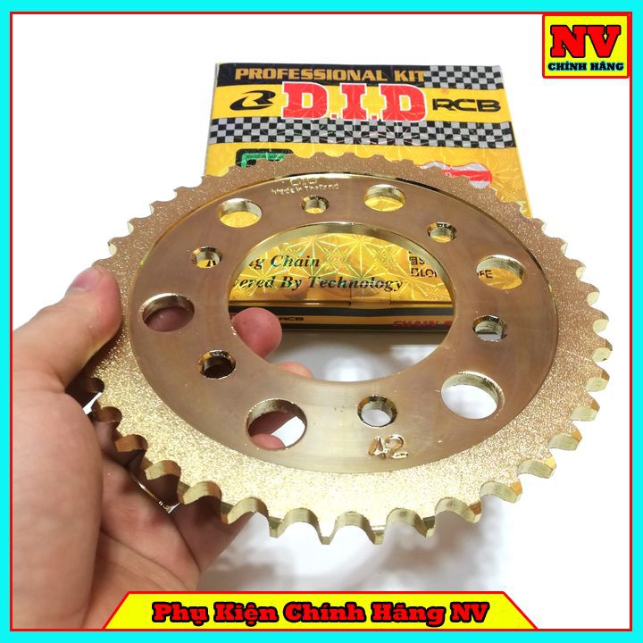 Bộ Nhông Sên Đĩa Vàng DID Cho Sirius FI, Wave, Dream, Exciter, Winner