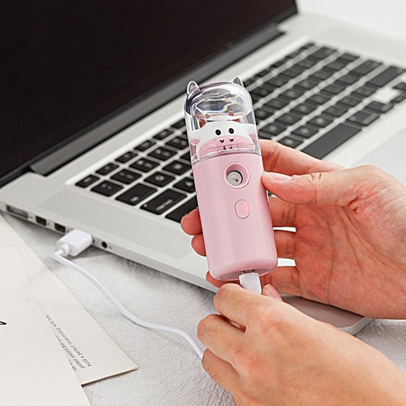 Máy Tạo Độ Ẩm Không Khí Siêu Âm Có Đèn LED Màu Sắc Lãng Mạn 220ml