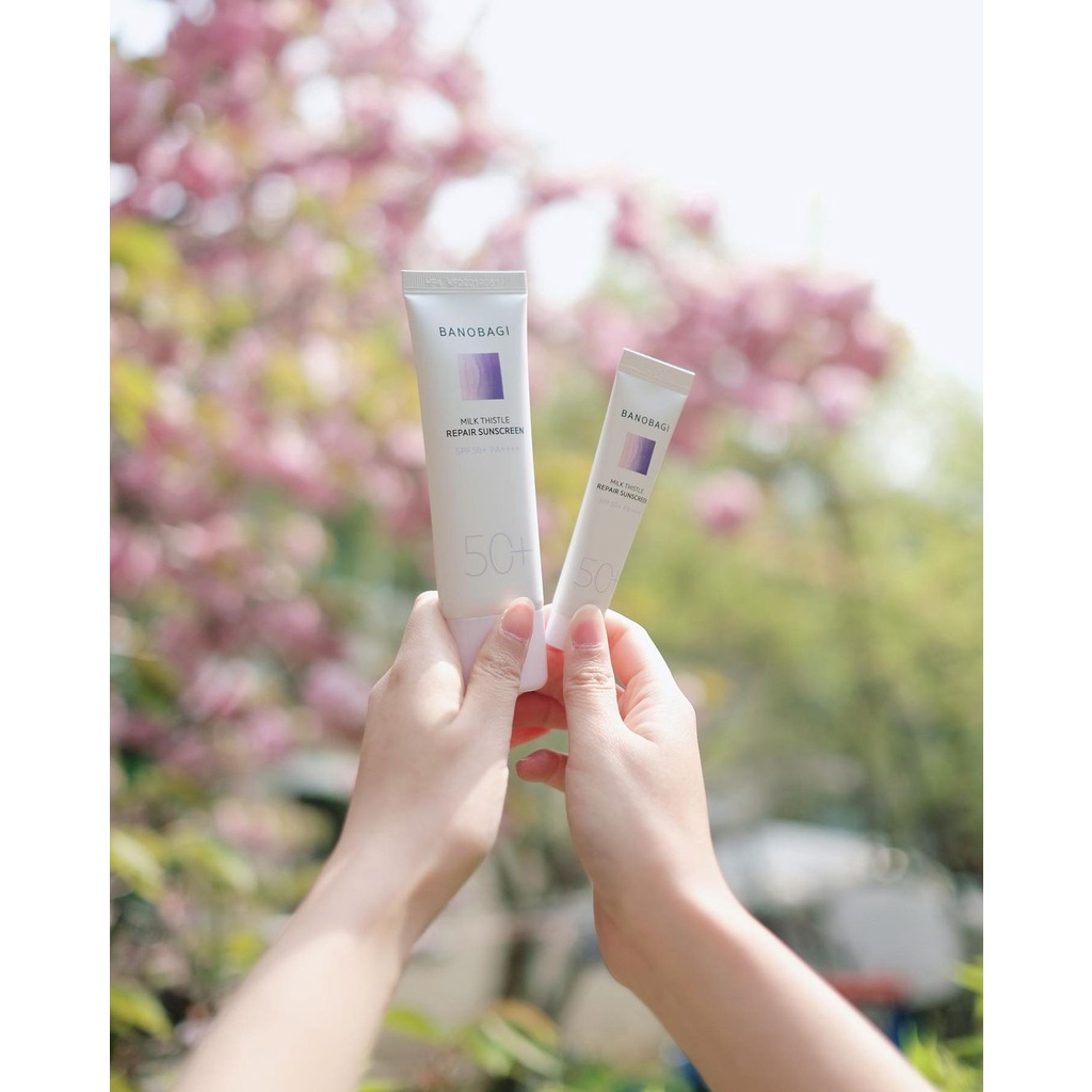Kem Chống Nắng Cho Da Nhạy Cảm BANOBAGI Milk Thistle Repair Sunscreen 50ml SPF 50+