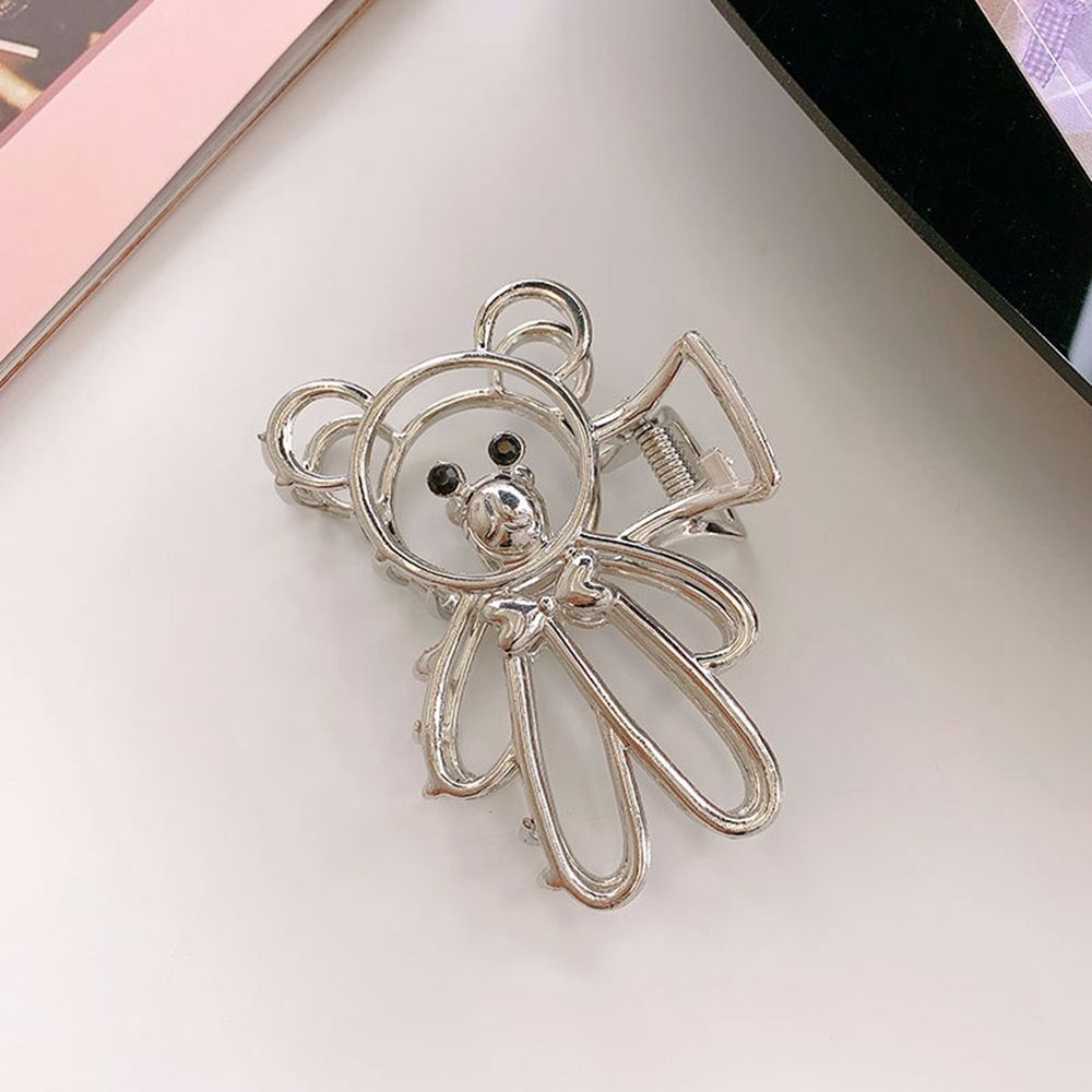 Kẹp Tóc Bằng Hợp Kim Nhiều Màu Sắc Đơn Giản Phong Cách Hàn Quốc Cho Nữ