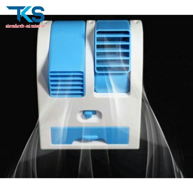 Quạt điều hòa mini có ngăn chứa đá 2 cửa thổi gió