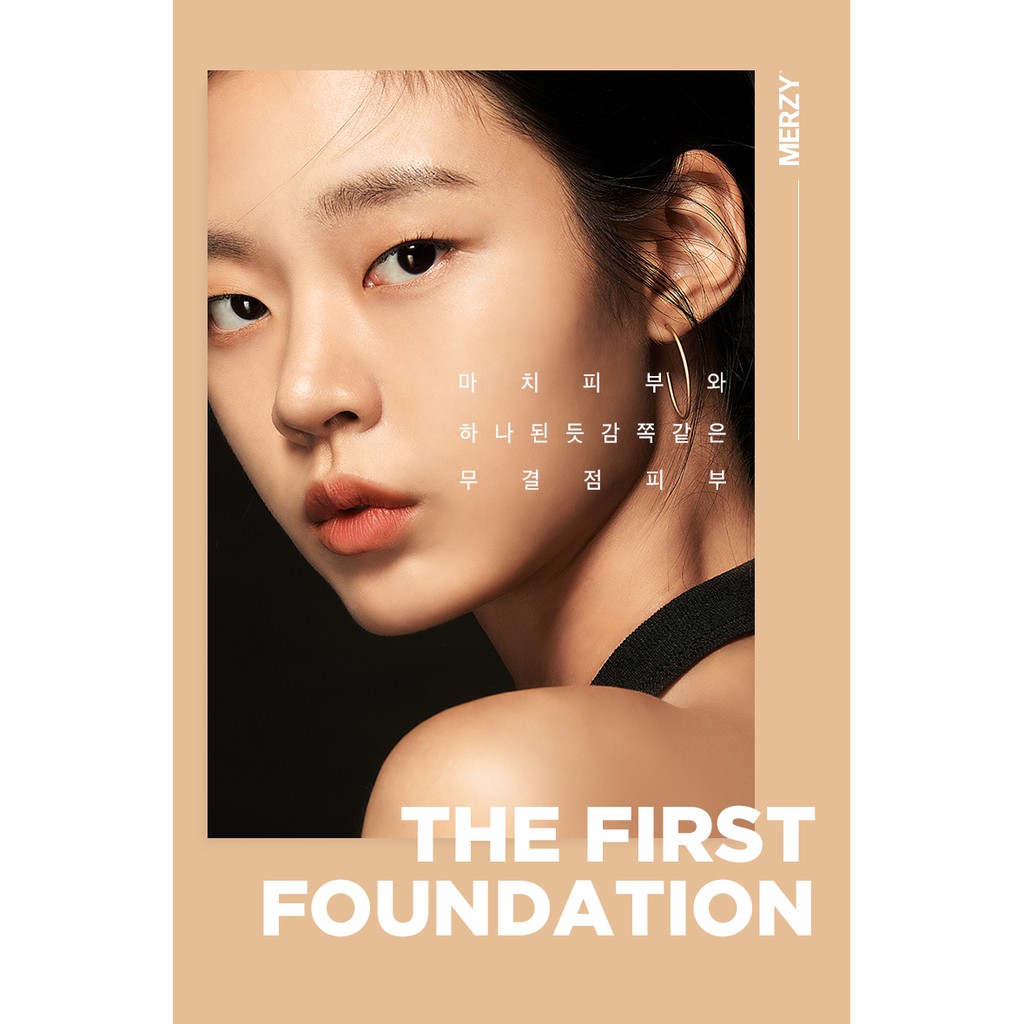 [Mã COSDEP2 giảm 8% đơn 250K] Kem nền che phủ hoàn hảo, giữ lớp nền lâu trôi Merzy The First Foundation SPF 20/PA++ 30ml