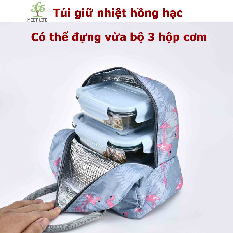 [Combo 2 Hộp] Bộ Hộp Cơm Thủy Tinh Chia Ngăn Cao Cấp Meet Life Tặng Kèm Túi Đựng Giữ Nhiệt+ Đũa Thìa | BigBuy360 - bigbuy360.vn