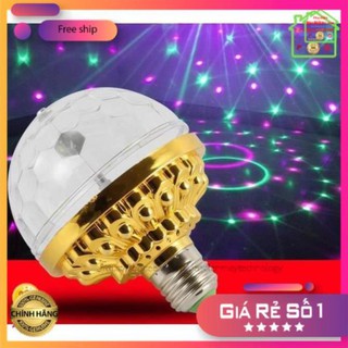 Đèn led vũ trường sân khấu mini xoay tặng kèm đui e27