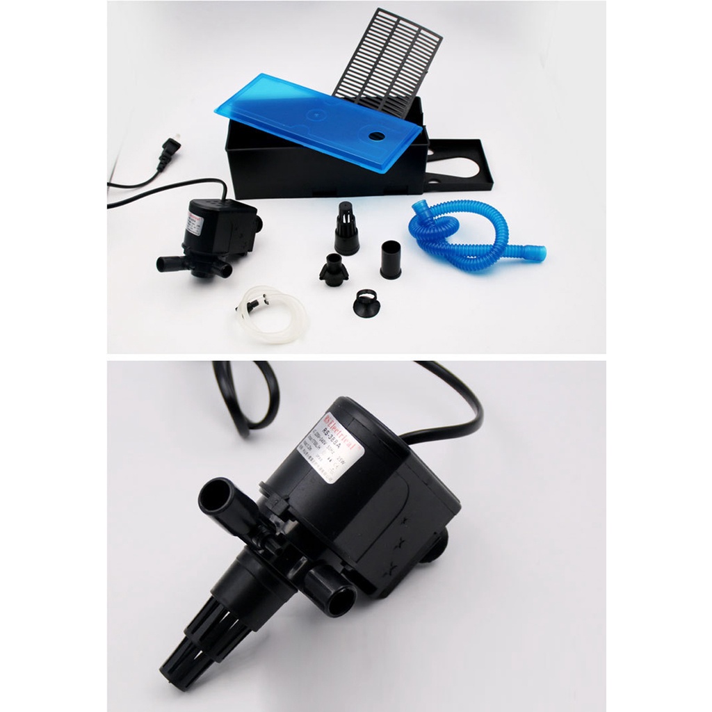 Máy Bơm Lọc Nước Hồ Cá RS 188 và Bông Lọc Loại Tốt - Bộ Bơm Lọc Nước Bể Cá Electrical RS 188