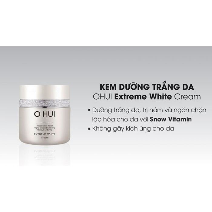 Gói sample Kem dưỡng Ohui trắng da giảm mờ thâm nám Extreme White Cream - AB Authentic