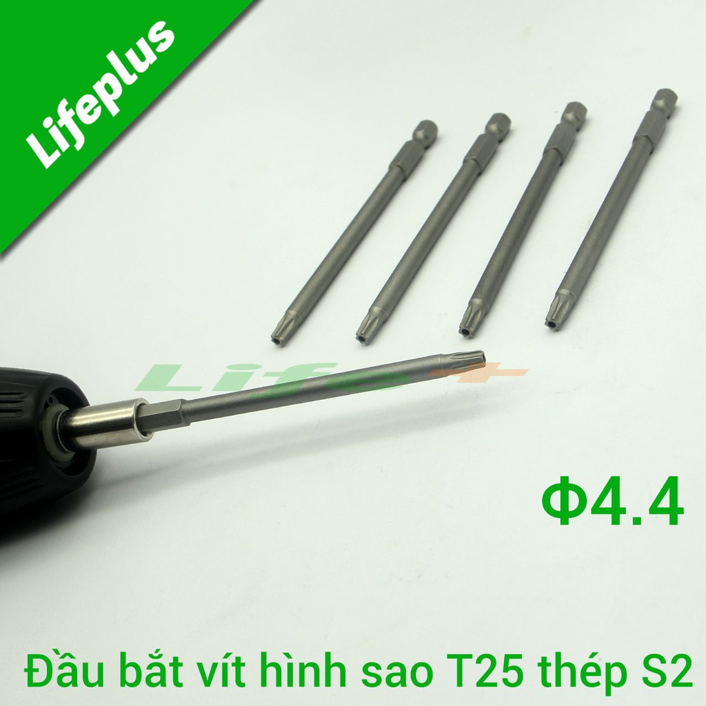 Đầu bắt vít hình sao 100mm chuôi lục