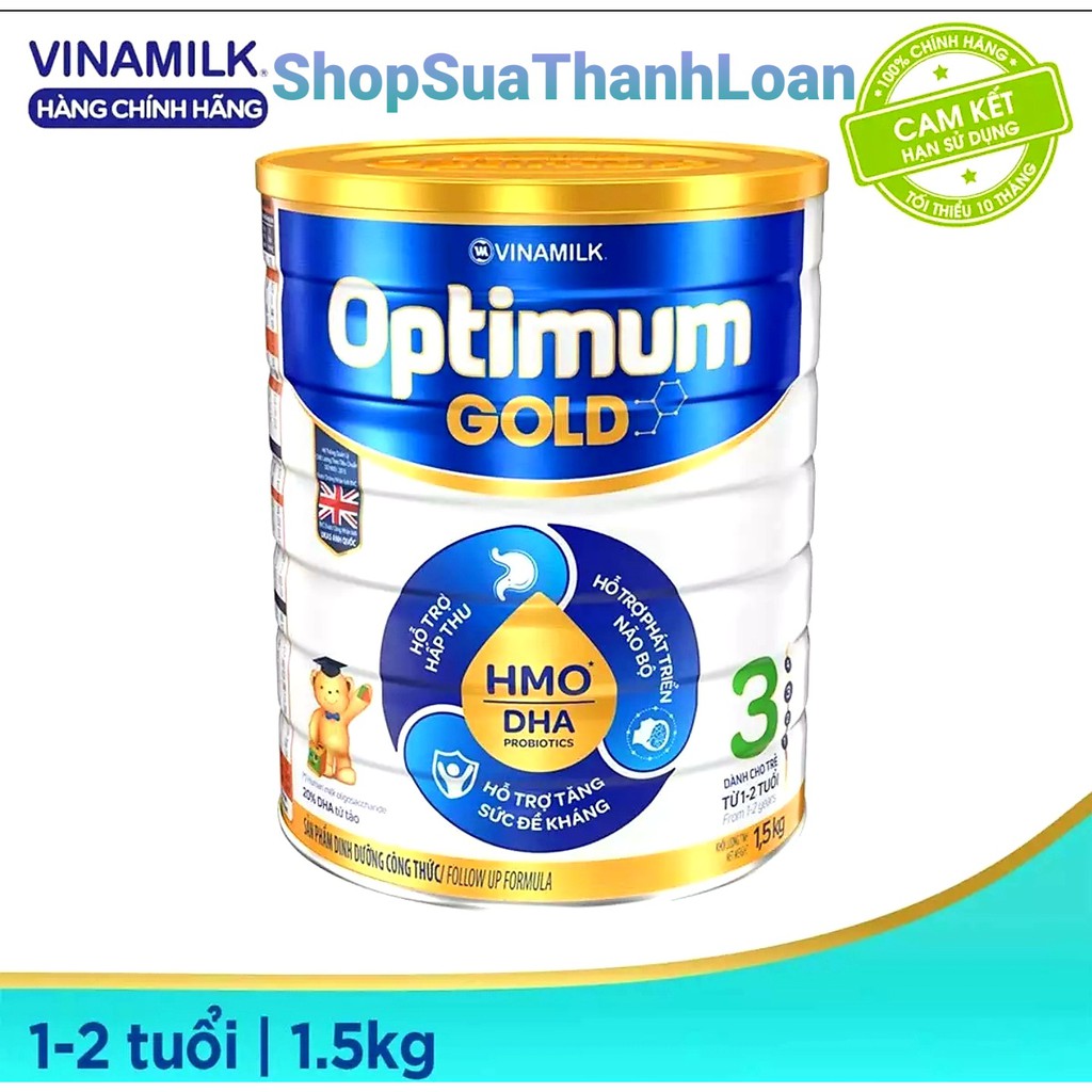 [HSD T12-2023] Sữa Bột Optimum Gold 3 - Hộp 1,45kg