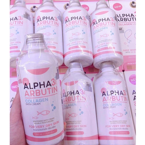 Sữa tắm dưỡng trắng da Alpha Arbutin Collagen Thái Lan 350ml