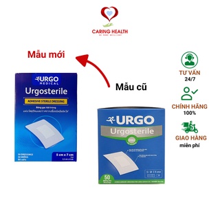 [Mẫu mới] Băng keo có gạc vô trùng, băng cá nhân bảng lớn Urgo Sterile/Urgosterile 50 x 70mm