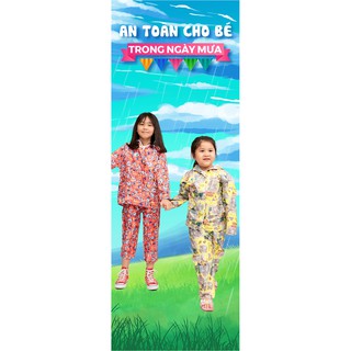 🌈🌈Áo mưa bộ trẻ em cao cấp ( ĐỦ MÀU SẮC, ĐƯỢC CHỌN TRONG 13 MÀU KHÁC NHAU ) [ 4 KÍCH CỠ ĐỒNG GIÁ ) 💥💥