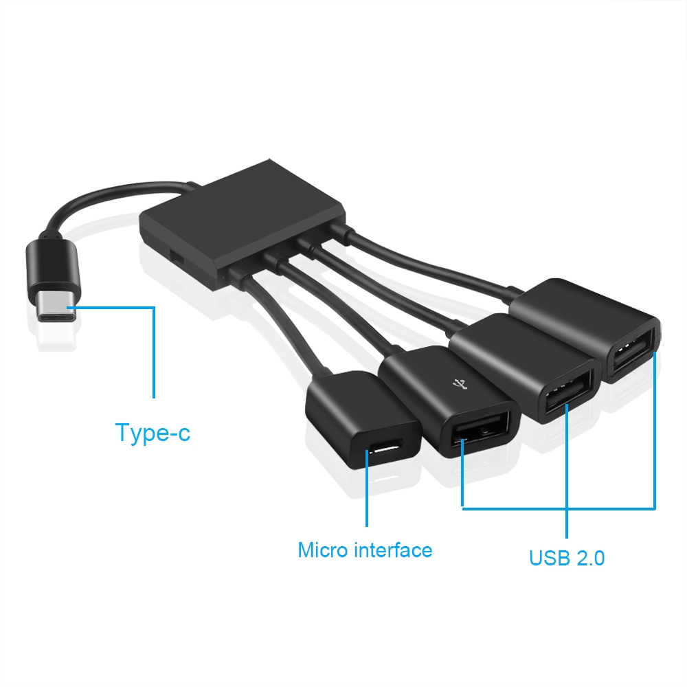 Dây chuyền đổi USB OTG 3.1 Type C sang USB 2.0 3/4 | BigBuy360 - bigbuy360.vn