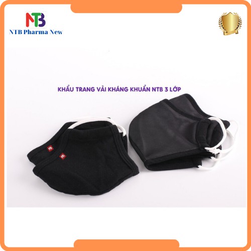 [NTB] Khẩu Trang Vải Kháng Khuẩn 3 Lớp 100% Cotton. Tái sử dụng 30 lần | BigBuy360 - bigbuy360.vn