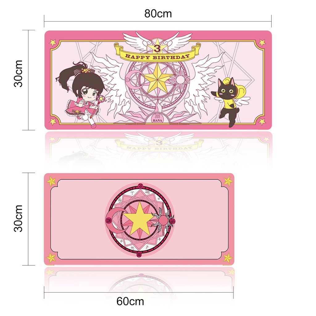 Tấm Lót Chuột Và Bàn Phím Chơi Game Hình cardcaptor sakura