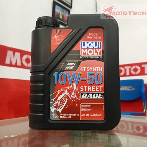 Nhớt Liqui Moly Street Race 10w50 1000ml - Motorbike 4t Synth 10w-50 Street Race - 1502 - Made In Germany - chuyên moto