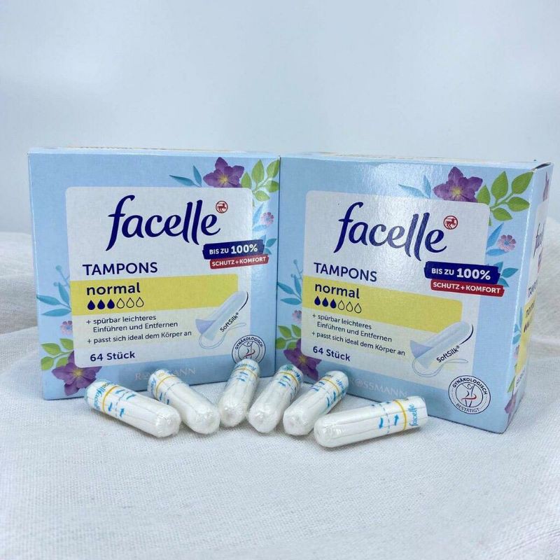 Tampon Facelle Loại super plus 4 giọt nước nổi tiếng của Đức . Shopee