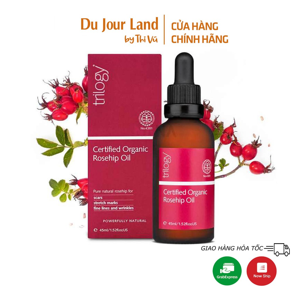 Tinh Dầu Tầm Xuân Serum Trilogy Certified Organic Rosehip Oil - Thi Vũ