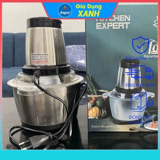 Máy xay thịt đa năng cối Inox 304 dung tích 2L 4 lưỡi dao bằng thép  sinh tố  tỏi  tiêu thức ăn sunhouse