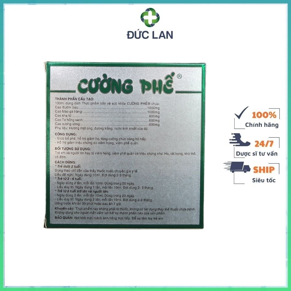 CƯỜNG PHẾ - TĂNG CƯỜNG CHỨC NĂNG HÔ HẤP.