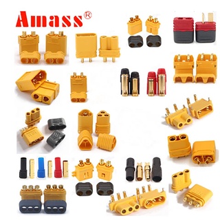 - các loại jack cắm điện chính hãng amass xt60h | xt60e | xt90h | am-1015e | mt60 trong môn rc độ chế pin accu nlm
