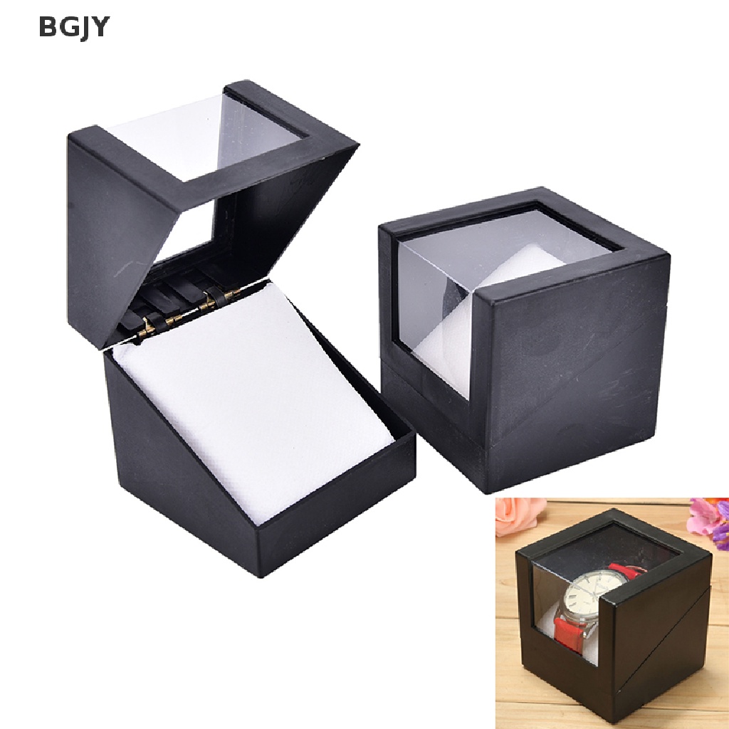BGJY 1pc wrist watch box 78*78mm plastic earring display storage holder jewelry case NEW