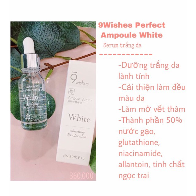 Tinh Chất Dưỡng Da 9Wishes Ampule Serum 25ML các loại