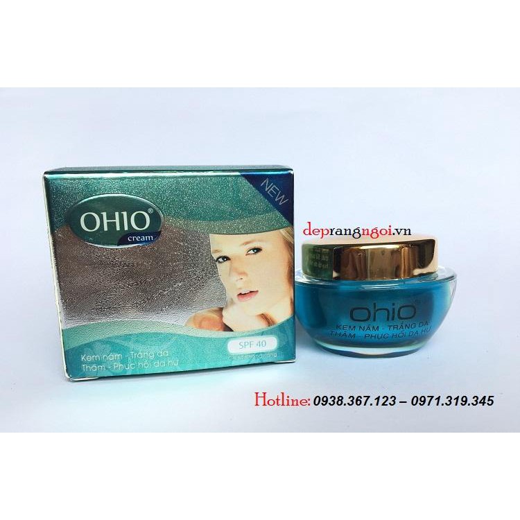 Kem nám - Trắng da - Thâm - Phục hồi da hư Ohio Ốc Sên New Day 20g (Xanh - Xám)[Xả Hàng]