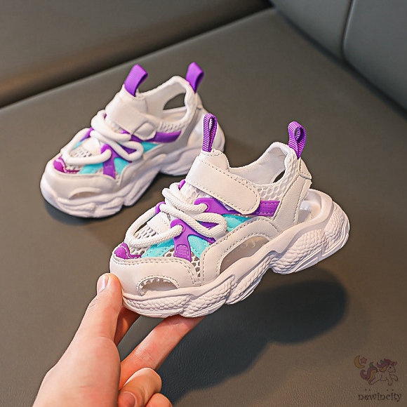 Giày thể thao trẻ em phối vải lưới cá tính thời trang Hàn Quốc