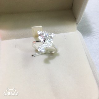 NHẪN HỒ LY GẮN ĐÁ NHÂN TẠO NHỎ MÀU TRẮNG [ GIÁ TỐT ]