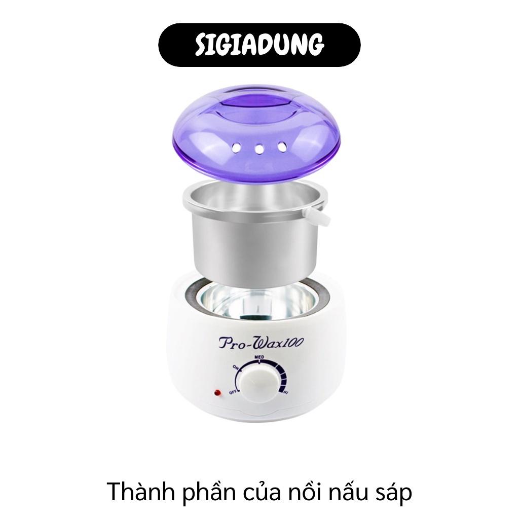 [SALE] Nồi nấu sáp nóng chảy TẶNG QUE GỖ  Nồi đun sáp wax lông Pro-wax100 Pro 200 loại 1 dây đồng ổ cắm lớn 8582