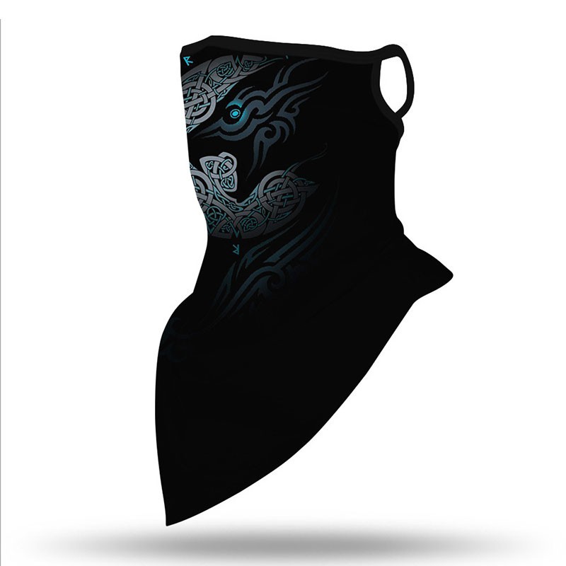 Khăn Trùm Đầu Kiêm Mặt Nạ In Họa Tiết Vui Nhộn Dùng Khi Đi Xe Đạp / Cắm Trại