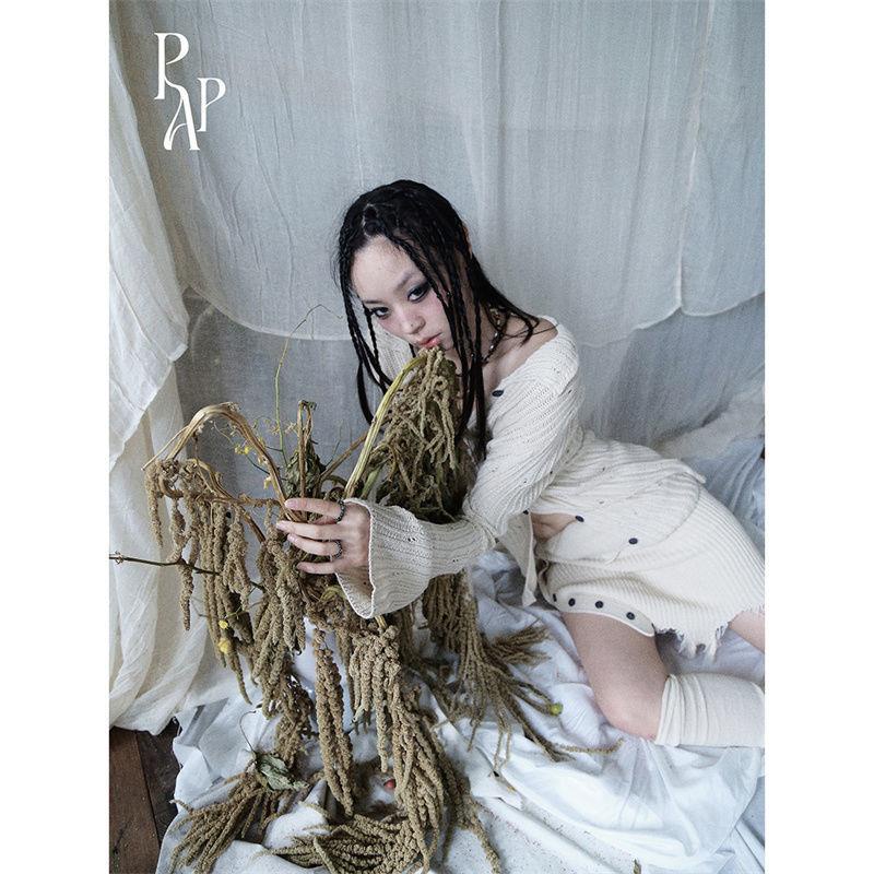 Pit a pat Set Áo Sweater Dệt Kim Dáng Ôm Phối Chân Váy Thời Trang Mùa Thu Dành Cho Bạn Nữ