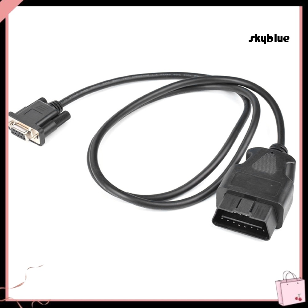 [SK]OBD USB VAG Interface OBD2 16-Pin to DB9 RS232 Cable for Car Diagnostic Adapter