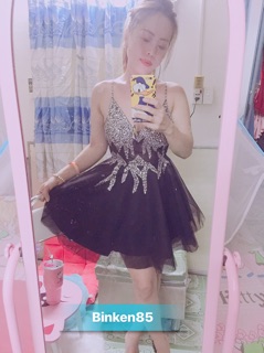 Đầm voan 2s cao cấp kết kim sa