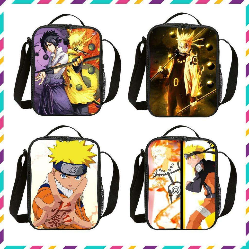 Balo đi học, balo học sinh cấp 1, túi đeo chéo, hộp bút hoạ tiết naruto, sasuke , balo thời trang cho học sinh
