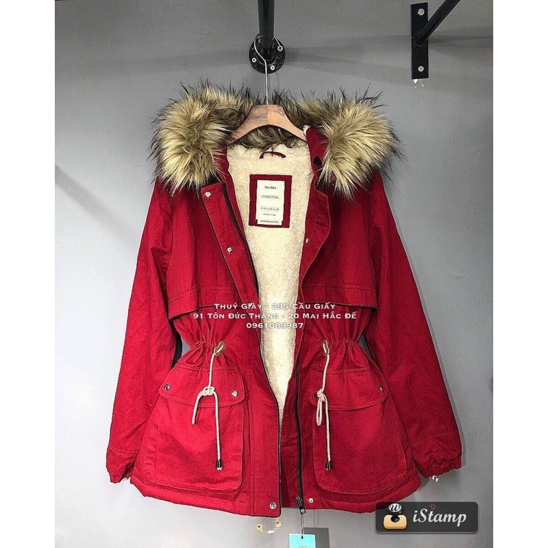 Áo kaki lót lông chun eo