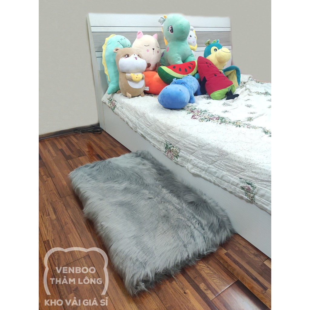 👑 [ SIÊU PHẨM ] - Thảm Lông Chụp Ảnh Trải Sàn Siêu Hot 2021 | Màu Xám Khói 2021