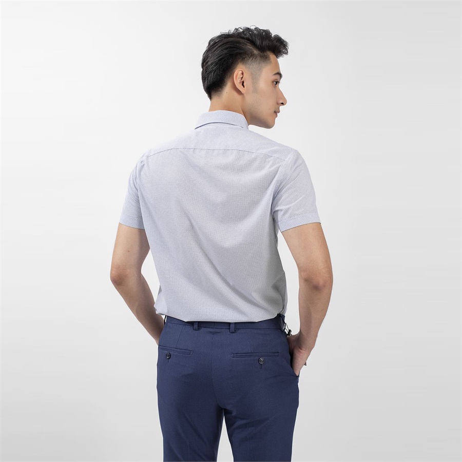 Áo sơ mi nam ngắn tay Aristino sợi sồi  from regular tà bằng ASS096S9 size 41 (xả)