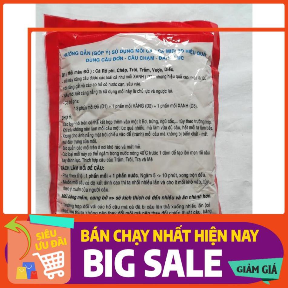 HOT Mồi Câu Cá D1 - D2 - D3 - 200Gr