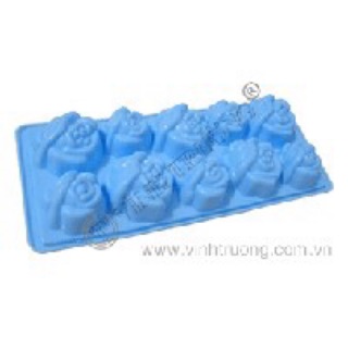 Khuôn rau câu hoa Hồng nở