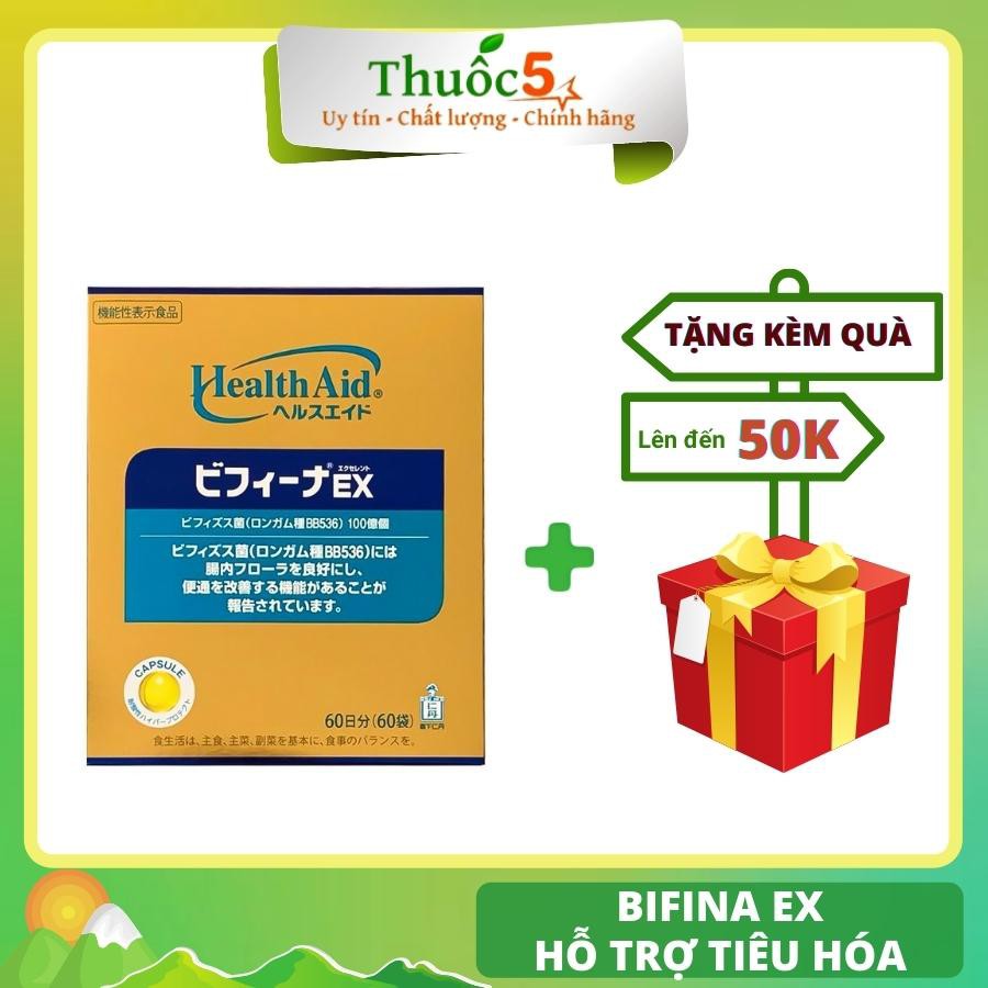 Men vi sinh Nhật Bifina Ex hỗ trợ và ngừa rối loạn tiêu hóa hộp 30 gói