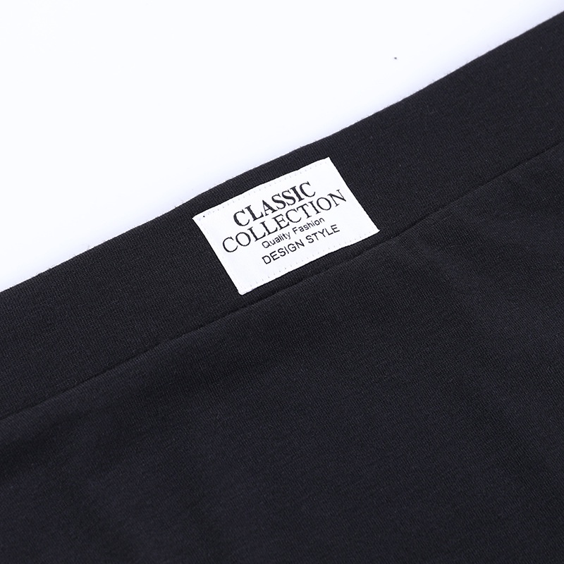 Bộ Áo Tay Dài Khoét Lỗ + Quần Short Lưng Cao In Chữ Cá Tính Cho Nữ