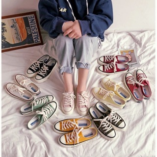 (Order  ảnh thật - size 35-44 nhiều màu - Giày sục thể thao basic