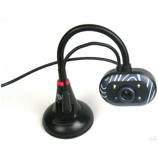 WEBCAM chân cao, có micro HD 720p (Đen)