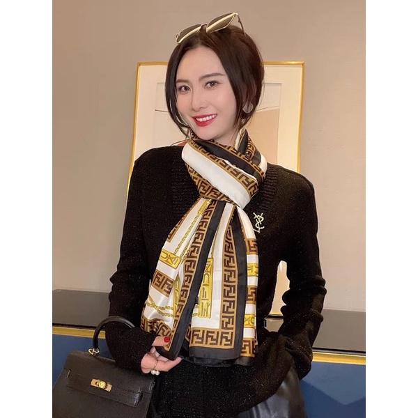 Khăn choàng cổ lụa cao cấp size 90x180cm