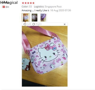 Túi Xách Tay Nữ In Hình Hello Kitty