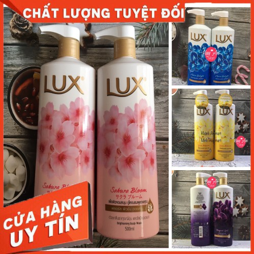 Sữa tắm Lux Thái Lan ⚡HÀNG NỘI ĐỊA⚡ dung tích 500ml. Sữa tắm trắng da Lux hương nước hoa mang lại cảm giác quý phái